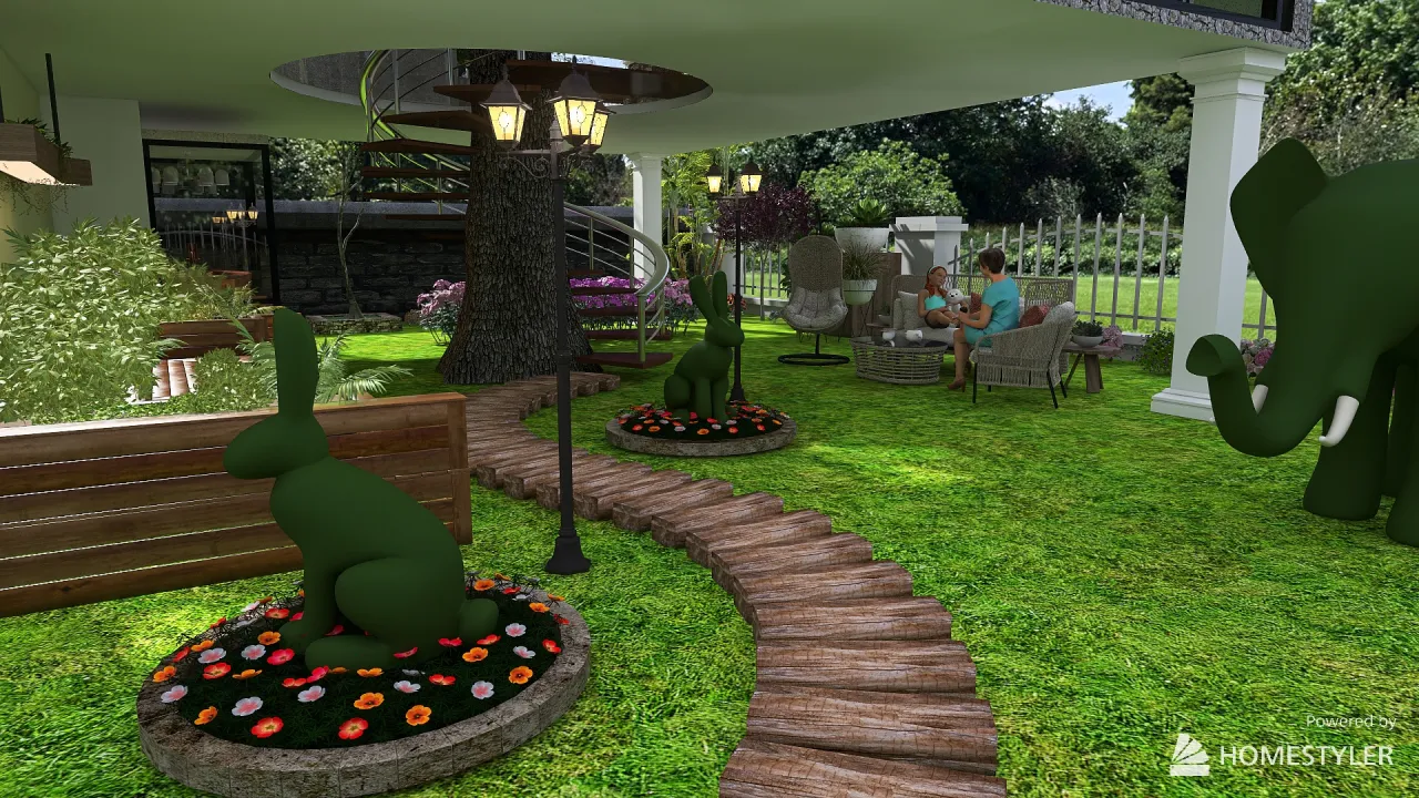 Garden Studio 3d design renderings