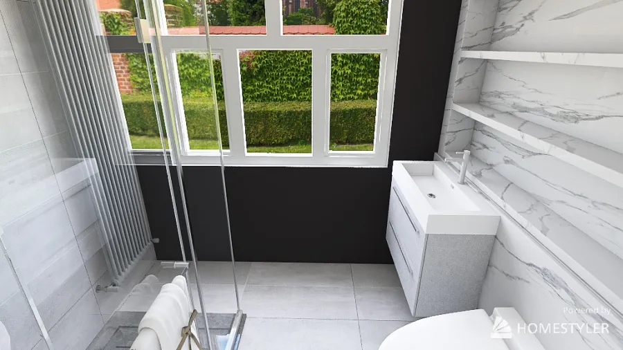 Family Bathroom 3d design renderings