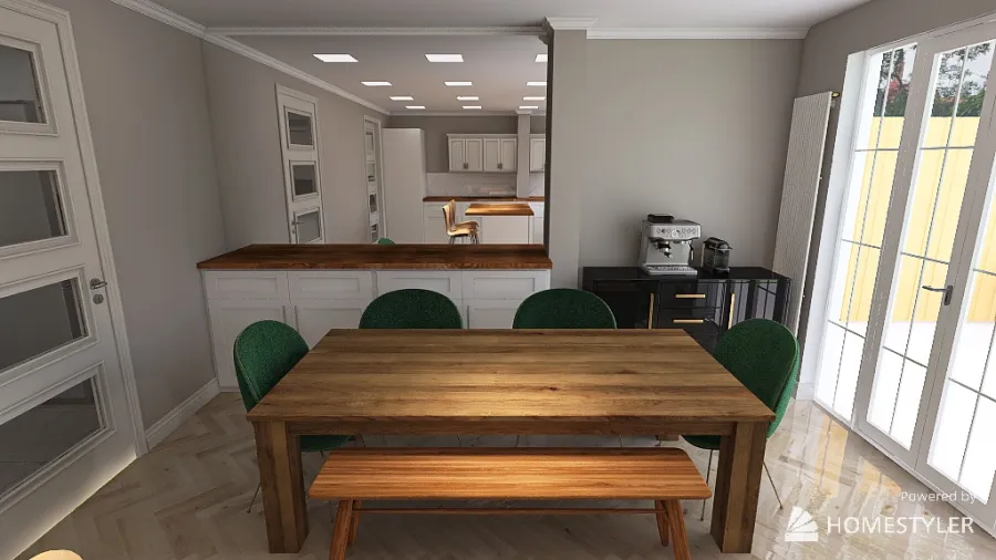 Kitchen and Diner 3d design renderings