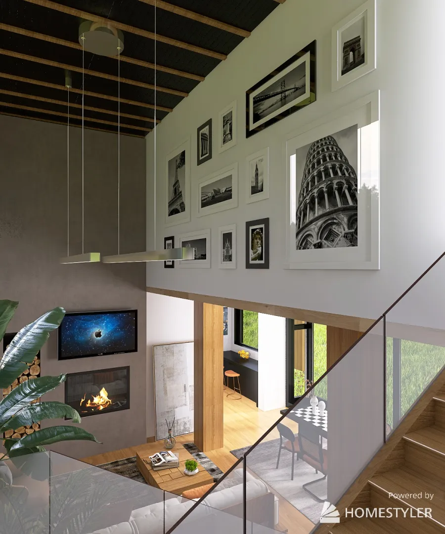 Modern Duplex 3d design renderings