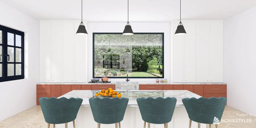 Kitchen/Living /Dining 3d design renderings
