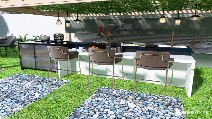 Indoor Outdoor Villa 3d design renderings