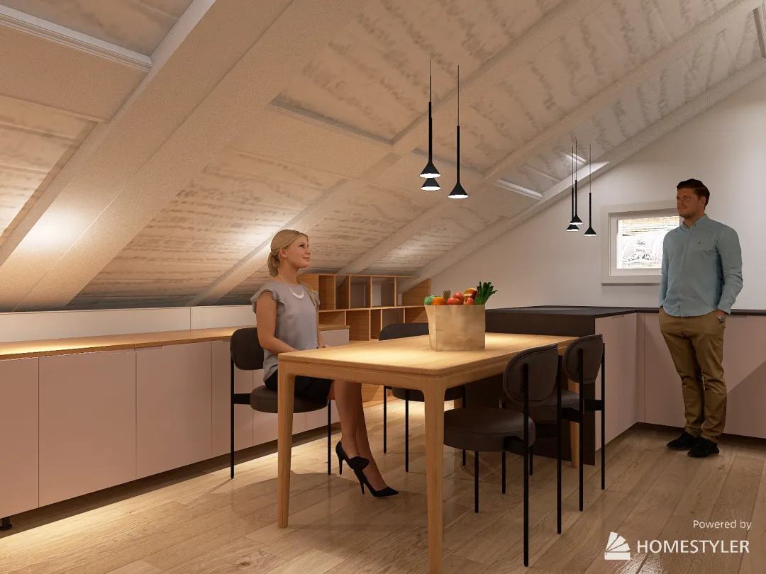 Ampollini cucina 3d design renderings
