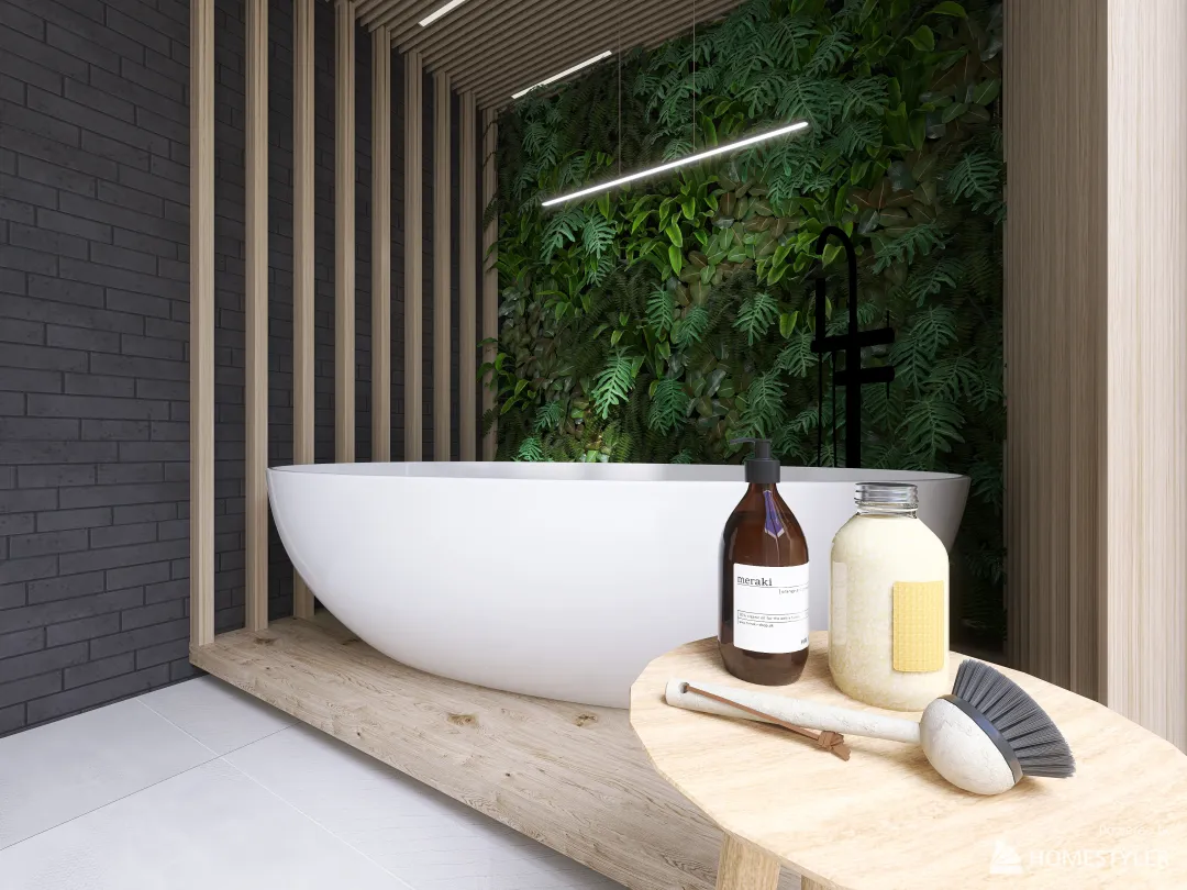 MODERN JUNGLE #bathroom 3d design renderings