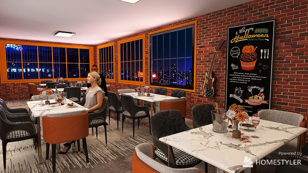 restaurant project 3d design renderings