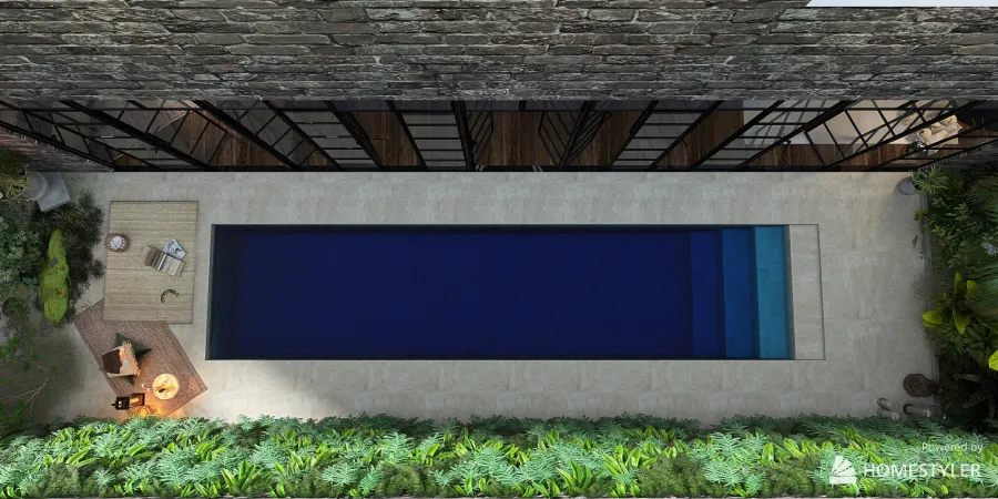 Urban jungle attic studio 3d design renderings