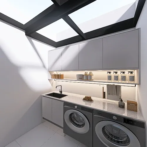 Lavandería 3d design renderings