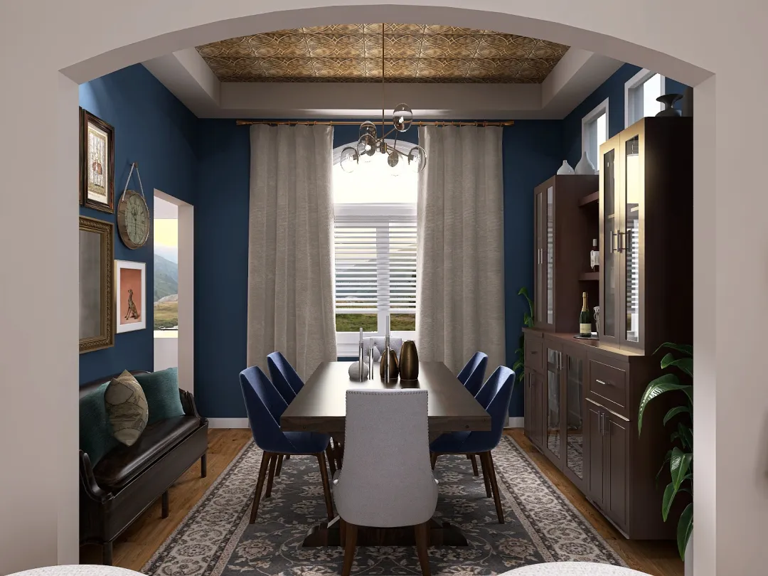 Dining Room Re-Do 3d design renderings