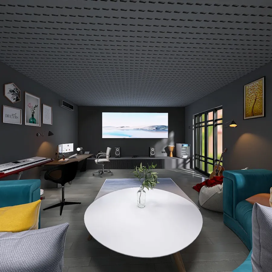 a room for relaxation and creativity 3d design renderings