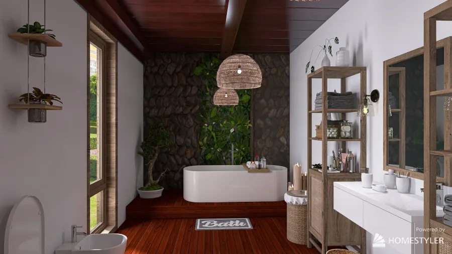 Indoor Urban Jungle 3d design renderings
