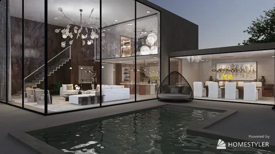 Casa Moderna 3d design renderings