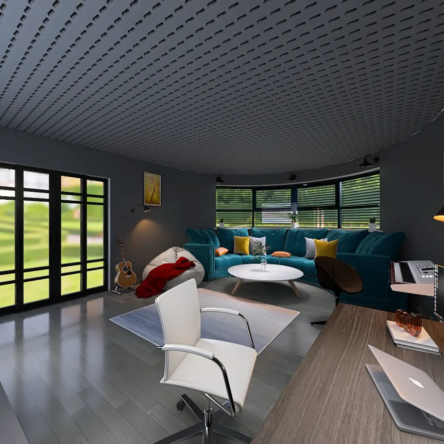 a room for relaxation and creativity 3d design renderings