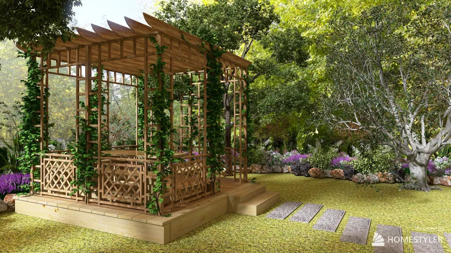 Interior Designer's Garden Studio 3d design renderings