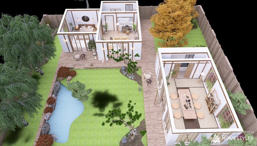 Project: Garden Studio - Guest House & Tea Room 3d design picture 111.47