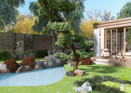 Project: Garden Studio - Guest House & Tea Room Design Rendering