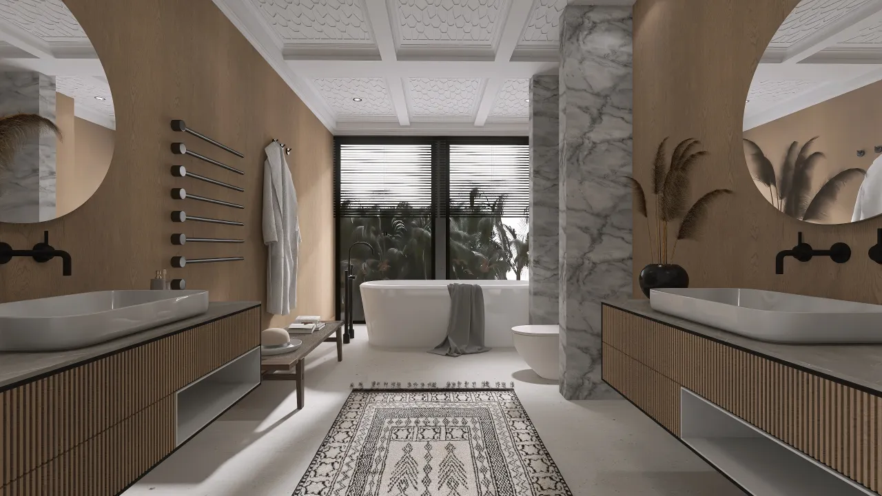 MasterBathroom 3d design renderings