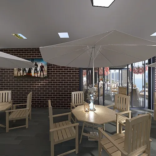 Restaurant project 3d design renderings