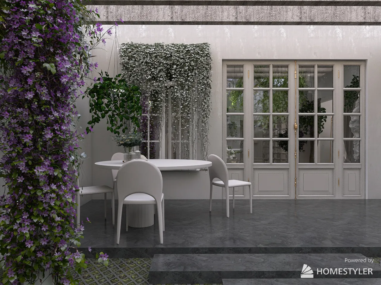 Courtyard 3d design renderings