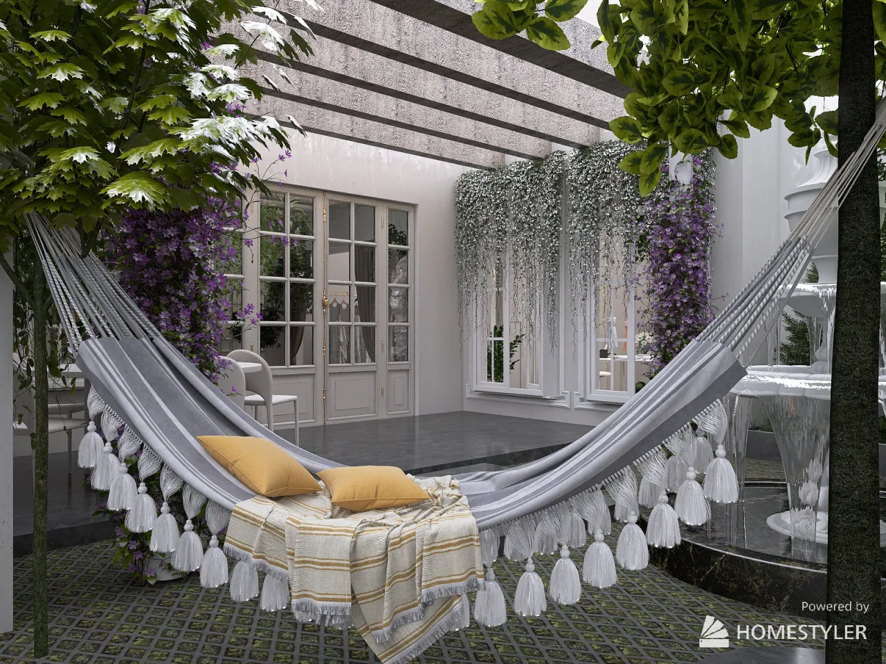 Courtyard 3d design renderings