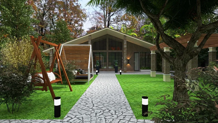 Villa Forest 3d design renderings