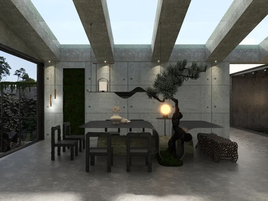 Kitchen/Dining/Breakfast Area 3d design renderings