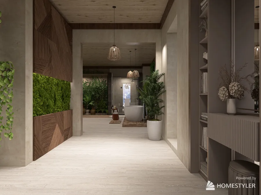Project: Indoor Urban Jungle 3d design renderings