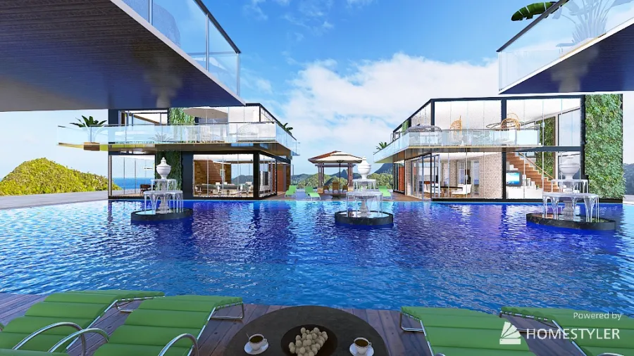 Resident Villas Community 3d design renderings