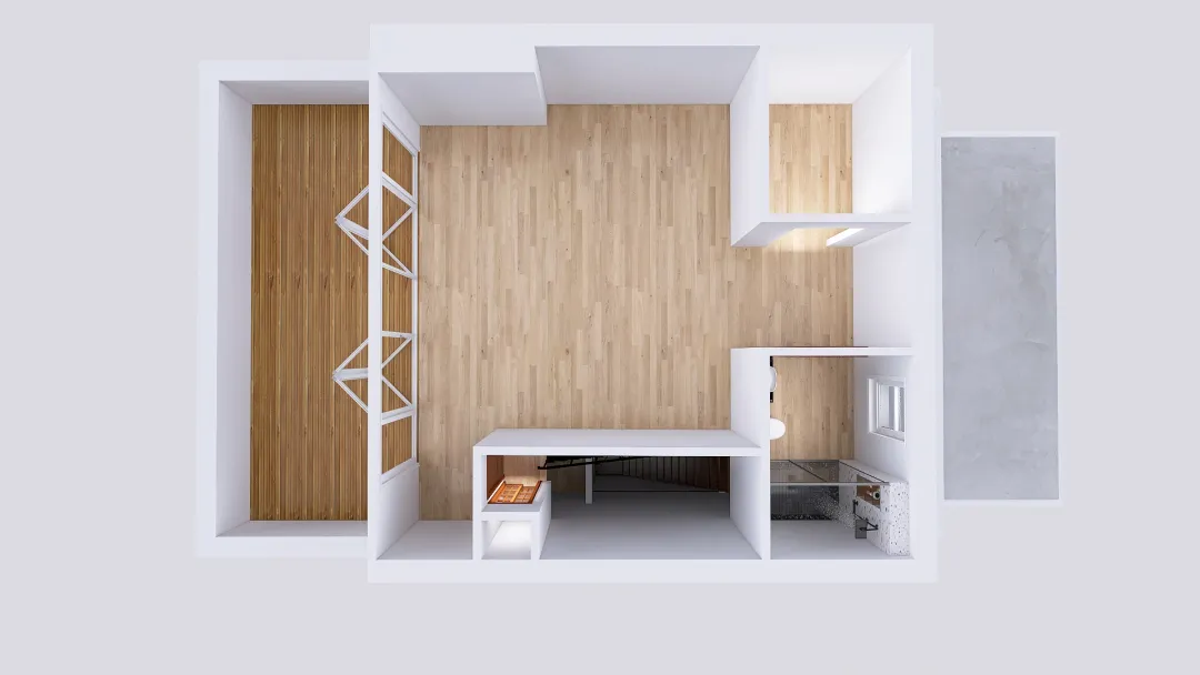 Fin_davidcane_4 St House - Meszanine 3d design renderings