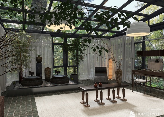 Architect's Zen Studio Design Rendering