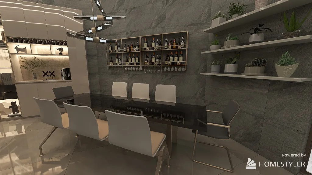 LivingDiningRoom 3d design renderings