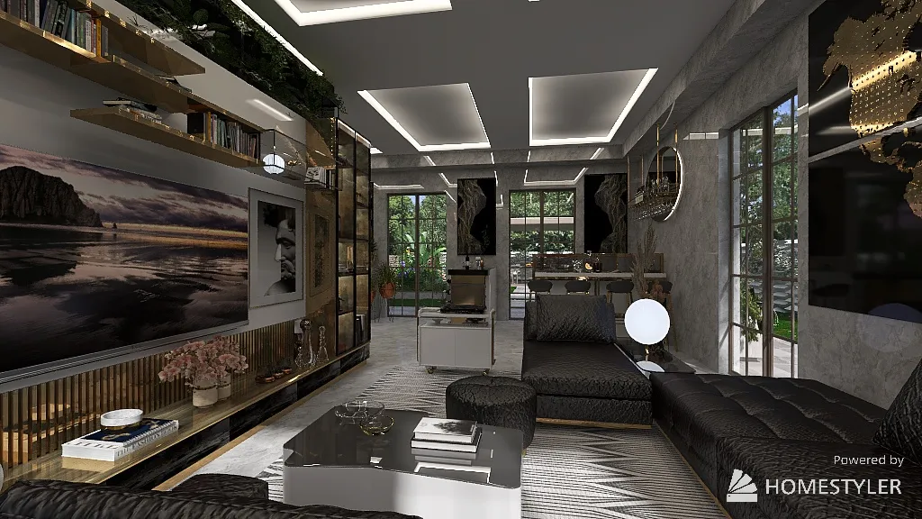 Lounge 3d design renderings