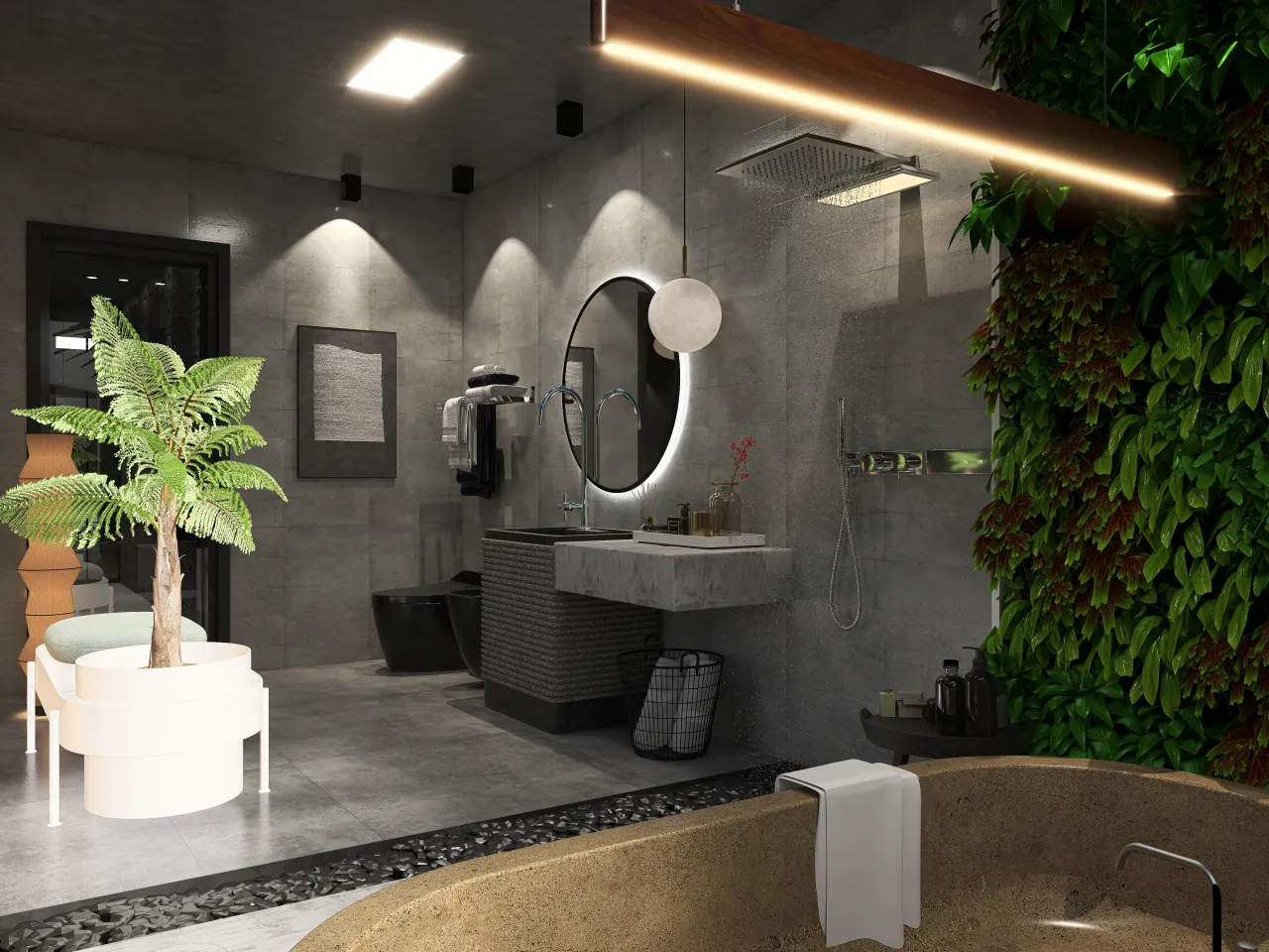 Bathroom 3d design renderings