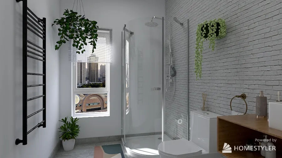 Selva urbana interior - Apartamento 3d design renderings