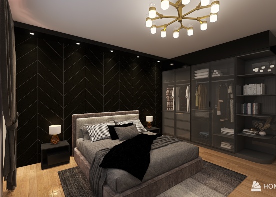 Bedroom/Closet project Design Rendering