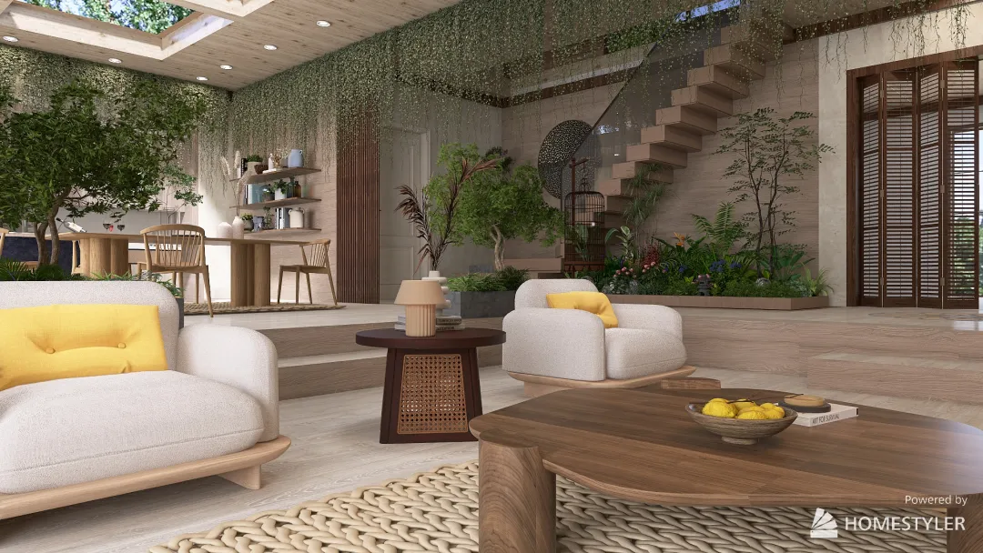 Project: Indoor Urban Jungle 3d design renderings