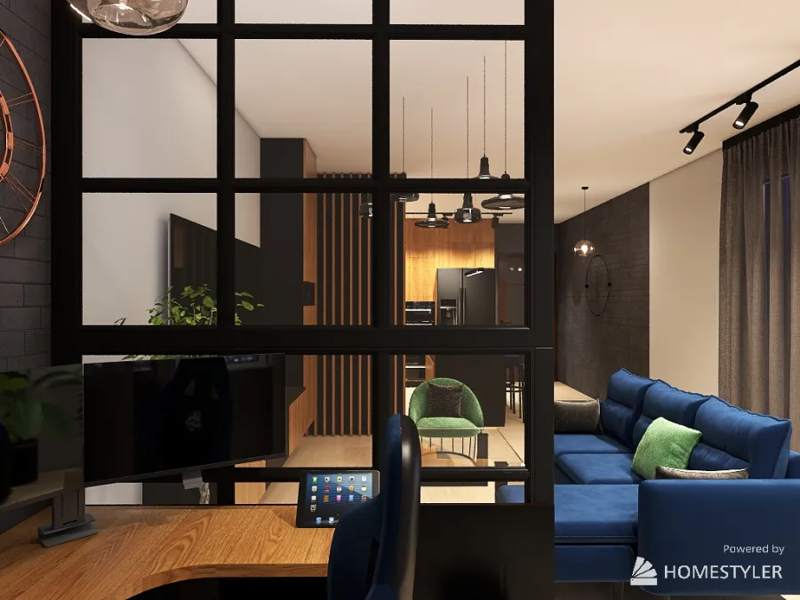 Mieszkanie Adriana_kuchnia wg niego 3d design renderings