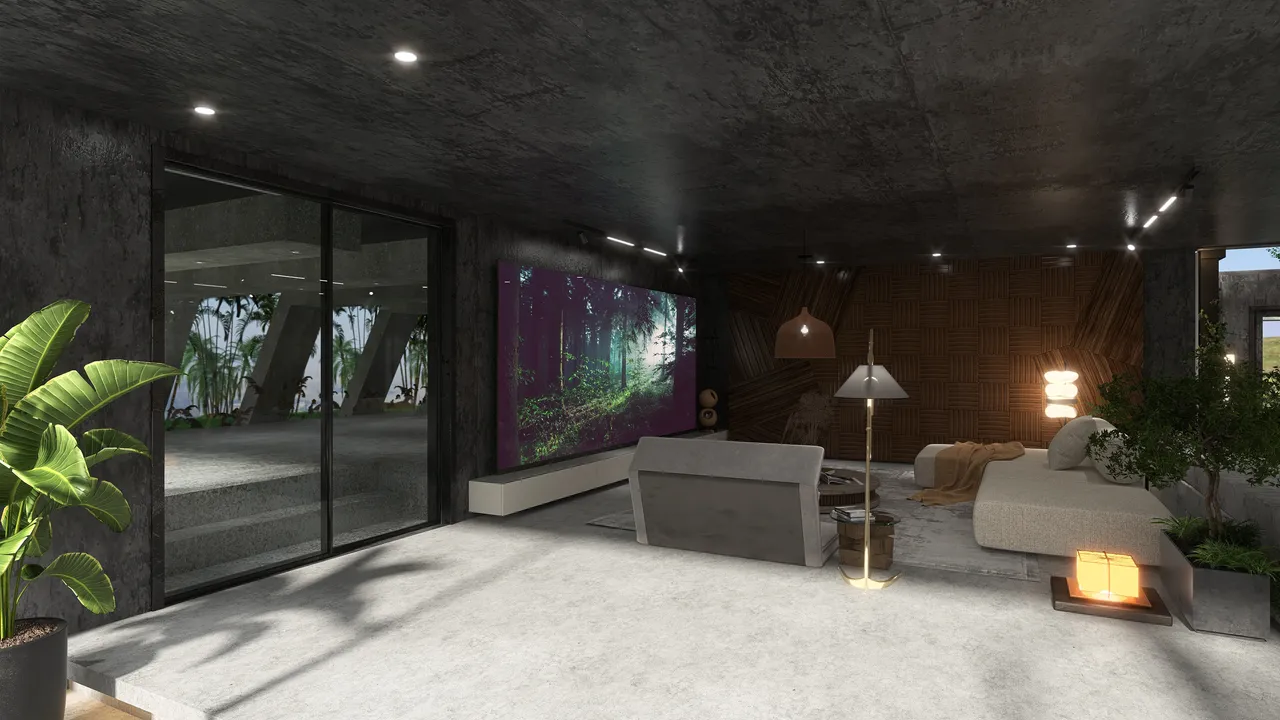 Courtyard 3d design renderings