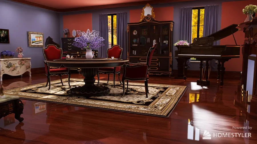 Master Living Room 3d design renderings