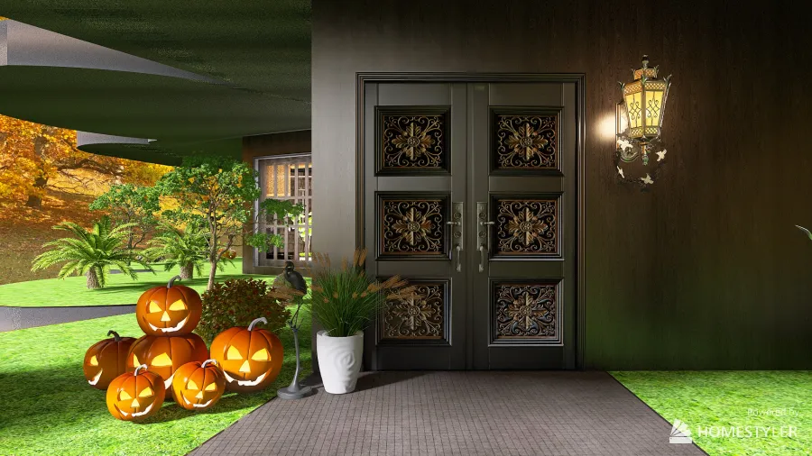 Ghost house 3d design renderings