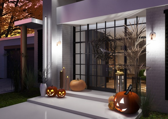 Halloween house Design Rendering