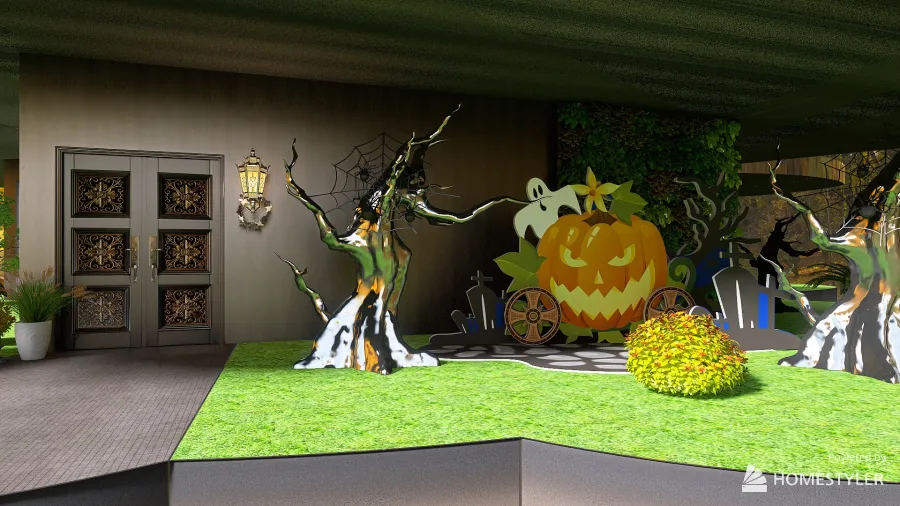 Ghost house 3d design renderings
