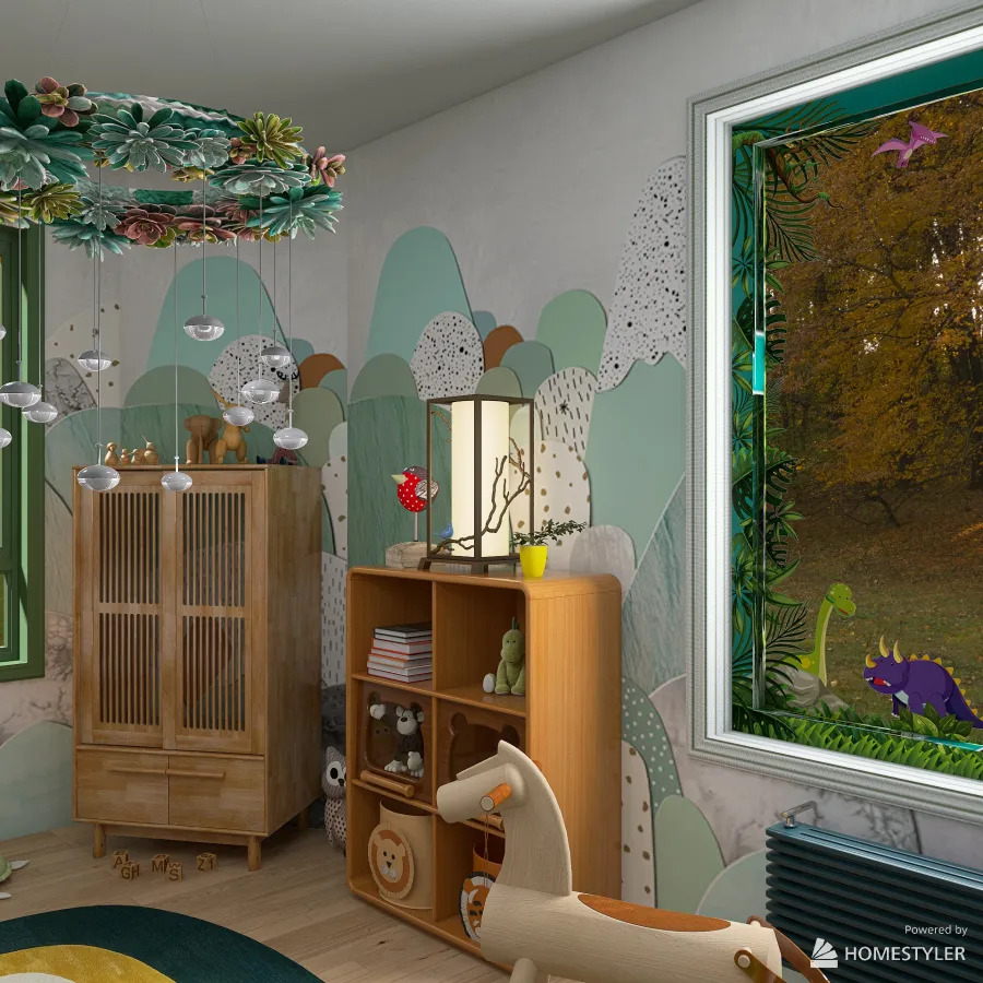 Kidsroom Forest 3d design renderings