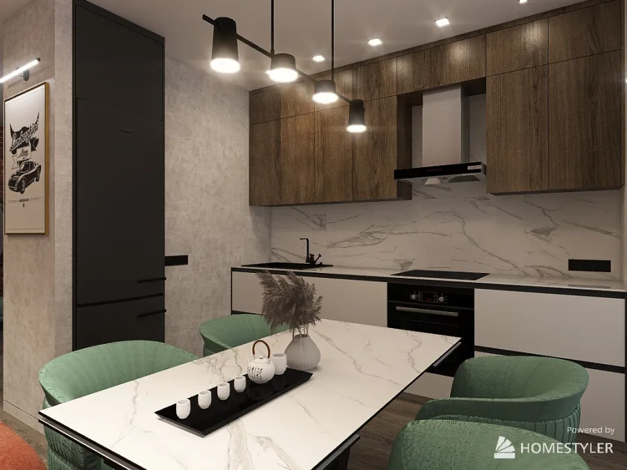 Appartments at Aktau city, microdistrict 3, new haus 3d design renderings