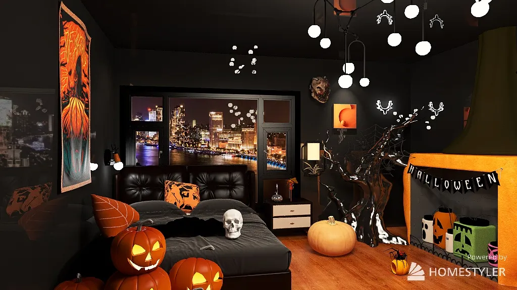 Halloween House 3d design renderings