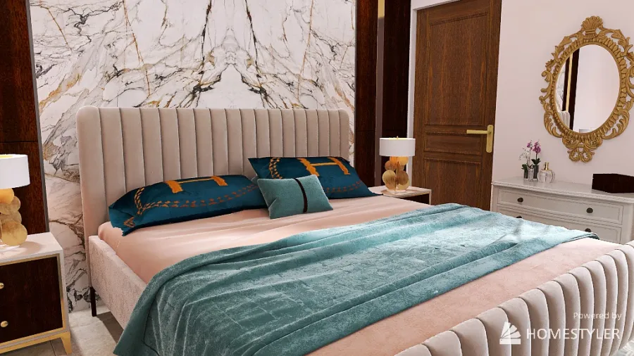 master bedroom parisian inspired 3d design renderings