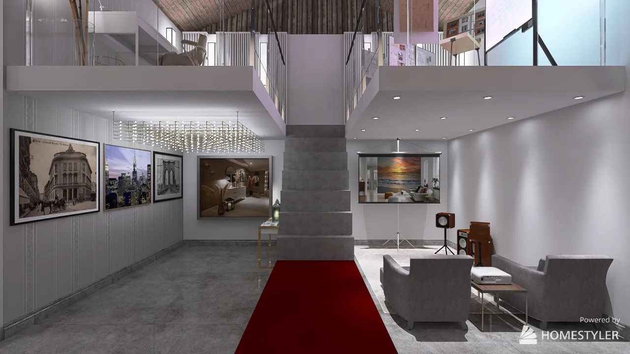 Lounge 3d design renderings