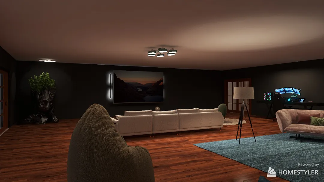 Amusement-Tech House 3d design renderings