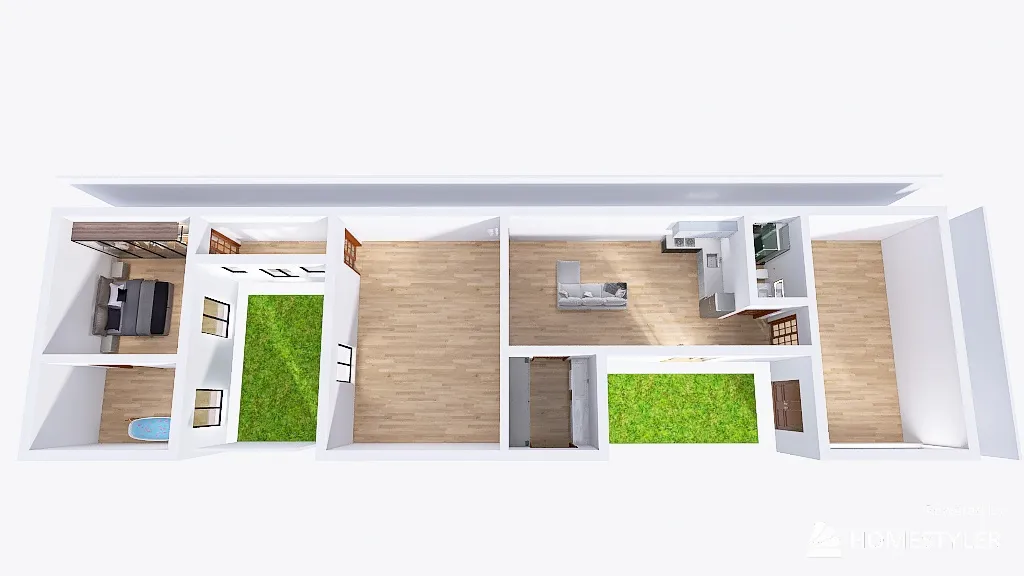 Roof line 2024 180m2 Library Studio House 3d design renderings