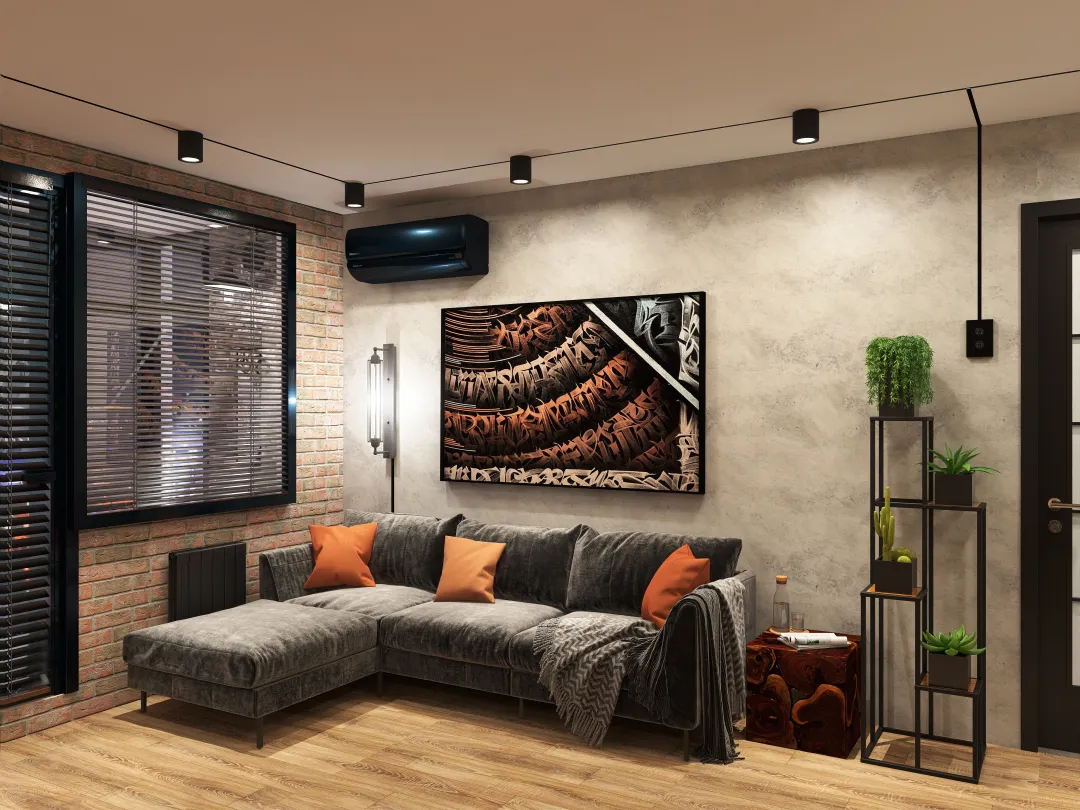 loft for men 3d design renderings