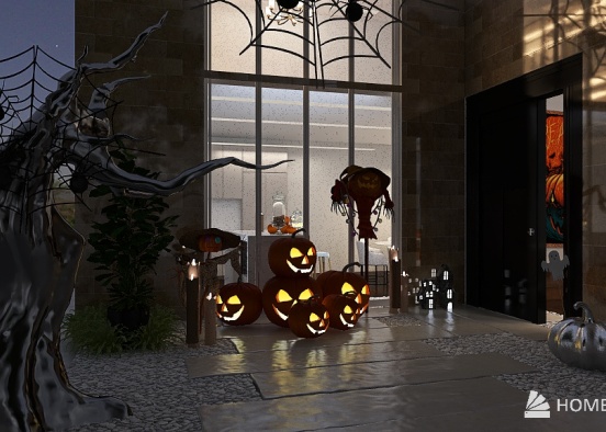 Halloween house Design Rendering